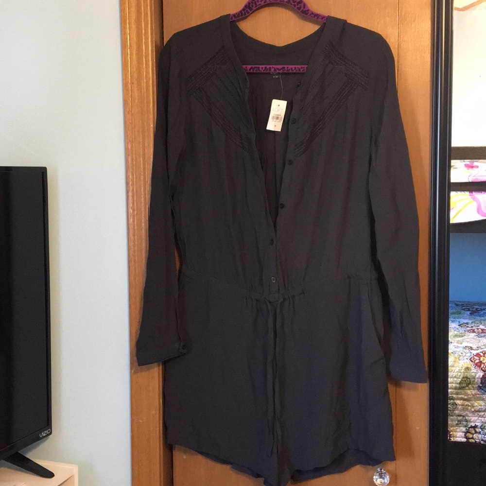 Dark grey romper